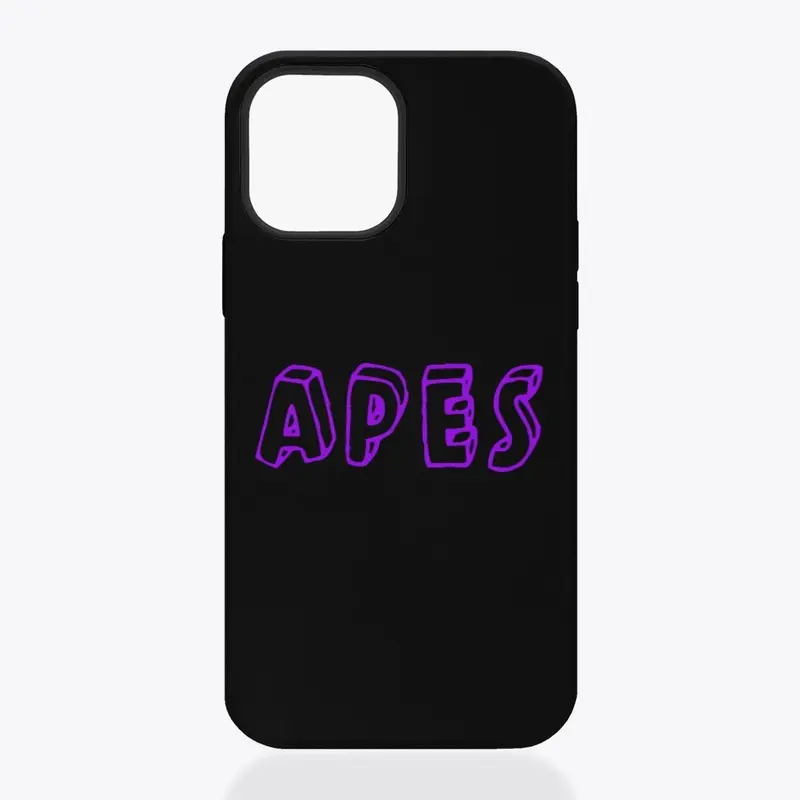 Black and Purple Apes Design Phone case